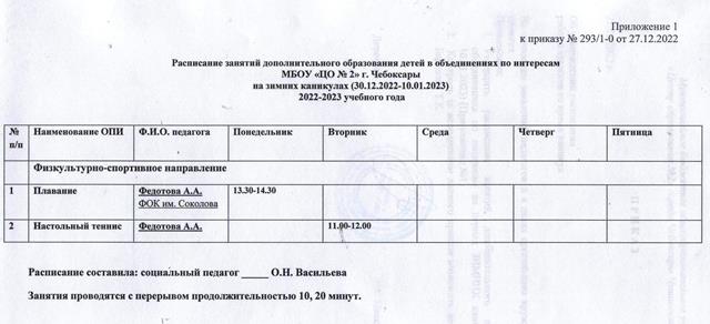 20221230 co2 plan merРасписание кружков